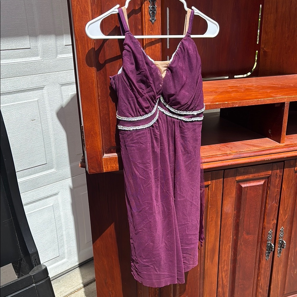 Elegant Purple Kids Dance Costume